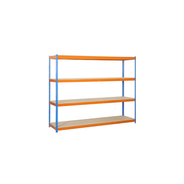 8435104922620 - Schwerlastregal ECOFORTE 1204-4 458100047201244 orange blau 1200 x 450 x 2000 cm 8435104922620 Simon Rack