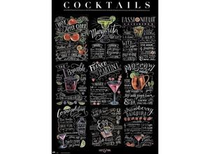 8435107833794 - Grupo Erik - Lily & Val Poster Cocktails Chalk Art