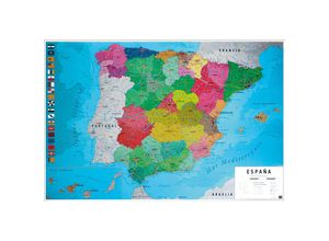 8435107834692 - Grupo Erik - Mapa Físico Político de España Karte von Spanien