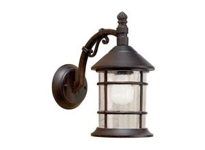 8435111055250 - Forlight Lighting - Forlight Siros - 1 leichte Wandlaterne im Freien Rusty Brown