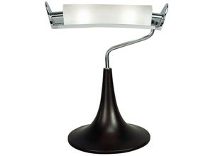 8435153201035 - Inspired Lighting - Zira Tischleuchte 2-flammig G9 poliertes Chrom weißes Milchglas Wenge