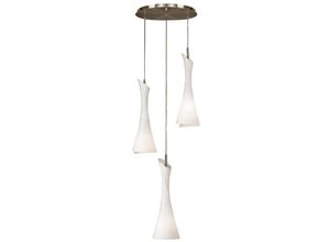 8435153207709 - Inspired Lighting - Inspired Mantra - Zack - Deckencluster Anhänger 3 Licht E27 Rund Satin Nickel