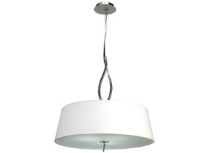 8435153219023 - Inspired Lighting - Inspired Mantra - Ninette - Zylinderdeckenanhänger 4 Light E27 Chrom poliert mit elfenbeinweißen Farbtönen