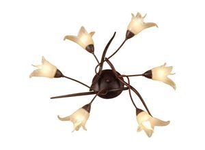 8435153243547 - Inspired Lighting - Inspired Mantra Fusion Florida Florida Decke 6-flammig E14 Braun Schwarzoxid