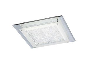 8435153245817 - Mantra - Inspired Fusion Cristal led Cristal Deckenleuchte 36 cm quadratisch 18 w led 4000 k 1800 lm poliertes Chrom Kristall 3 Jahre Garantie