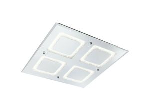 8435153250941 - Inspired Lighting - Inspired Mantra Fusion - Windows - Flush Light 51cm Quadrat 48W led 4000K 3100lm Chrom poliert Sanddiamant