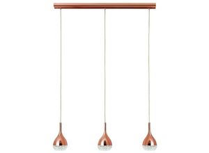 8435153251665 - Inspired Lighting - Inspired Mantra - Khalifa - Deckenanhänger 3 Light GU10 Line Copper