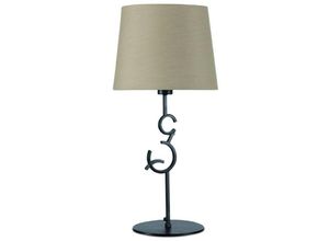 8435153252181 - Inspired Lighting - Inspired Mantra - Argi - Tischleuchte 1 Light E27 Large mit Taupe Shade Brown Oxide