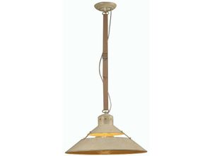 8435153254307 - Inspired Lighting - Inspired Mantra - Industrial - Kuppeldeckenanhänger 40W E27 groß Sandmetall beige Gürtel