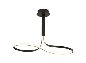 8435153257070 - Inspired Lighting - Inspired Mantra - Nur Brown Oxide - Semi Flush Ceiling Tall 40W led 2800K 3200lm dimmbares braunes Oxid mattiertes Acryl