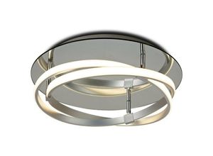 8435153257278 - Inspired Lighting - Inspired Mantra - Infinity - Flush 30W led 3000K 2500lm dimmbares Silber poliertes Chrom weißes Acryl