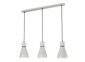 8435153258411 - Inspired Lighting - Inspired Mantra Fusion - Kos - Linearer Deckenanhänger 3L 3 x E27 Max 40W Weiß Schwarz