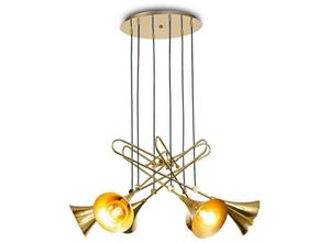 8435153258954 - Inspired Lighting - Inspired Mantra - Jazz Oro - Deckencluster Anhänger 6 Licht E27 Gold