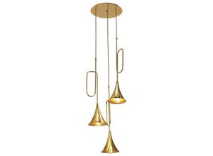 8435153258961 - Inspired Mantra - Jazz Oro - Deckencluster Anhänger 3 Licht E27 Gold