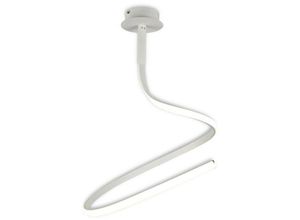 8435153260025 - Inspired Lighting - Inspired Mantra - Nur wh - Semi Flush Decke 30W led 3000K 2400lm dimmbares Weiß mattiertes Acryl