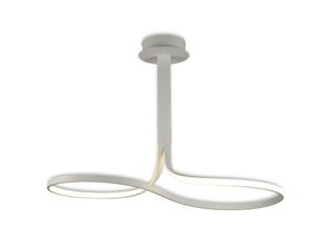 8435153260032 - Inspired Lighting - Inspired Mantra - Nur wh - Semi Flush Ceiling Tall 40W led 3000K 3200lm dimmbares Weiß mattiertes Acryl