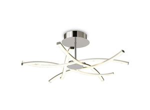 8435153260308 - Inspired Lighting - Inspired Mantra Aire led Aire Semi Flush 42 w led 3000 k 3700 lm Silber gefrostetes Acryl poliertes Chrom 3 Jahre Garantie