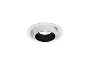 8435153264009 - Inspired Lighting - Inspired Mantra Fusion - Garda - Einziehbarer schwenkbarer Einbaustrahler 7 w 3000 k 610 lm Mattweiß und Schwarz 84 mm