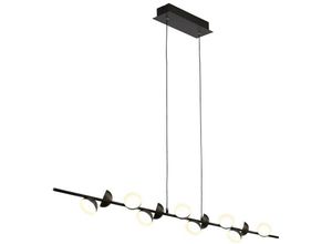 8435153264184 - Inspired Lighting - Inspired Mantra Adn Lineare Pendelleuchte mit 12 Leuchten 100 cm 36 w led 3000 k 2150 lm Schwarz 3 Jahre Garantie