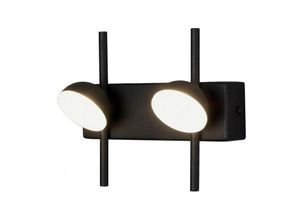 8435153264207 - Inspired Lighting - Inspired Mantra Adn Wandleuchte mit 2 Leuchten 6 w led 3000 k 500 lm Schwarz 3 Jahre Garantie