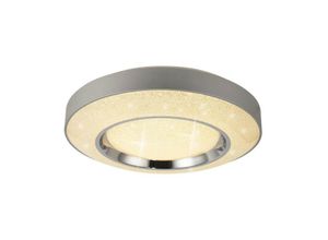 8435153264535 - Inspired Lighting - Inspired Mantra - Santorini - led Decke 36W mit Fernbedienung 3000K-6000K 2400lm Chrom poliert Silber