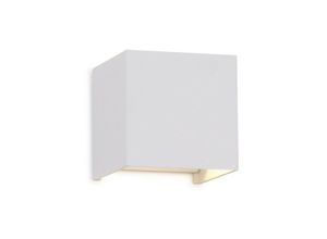 8435153265211 - Inspired Lighting - Inspired Mantra - Davos - Quadratische Wandleuchte 12 w led 3000 k 1100 lm IP54 Sandweiß