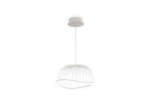 8435153266829 - Inspired Lighting - Inspired Mantra - Celeste - Caged Ceiling Pendant 41cm rund 20W led 3000K 1400lm weiß