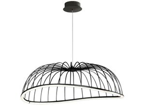 8435153266836 - Inspired Lighting - Inspired Mantra - Celeste - Caged Ceiling Pendant 81cm rund 40W led 3000K 2800lm schwarz