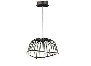 8435153266850 - Inspired Mantra - Celeste - Caged Ceiling Pendant 41cm rund 20W LED 3000K 1400lm schwarz