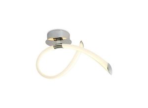 8435153267260 - Inspired Lighting - Inspired Mantra - Armonia - Semi Flush Ceiling Small Loop 18 w led 3000 k 1350 lm poliertes Chrom mattiertes Acryl