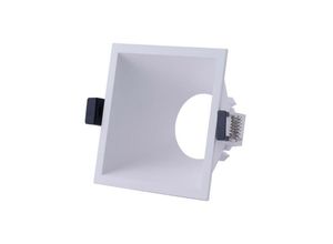 8435153268410 - Inspired Lighting - Inspired Mantra - Lamborjini - Trichtermitte ausgeschnittenes Einbaustrahlerquadrat 1 x GU10 (max 12 w) weiß