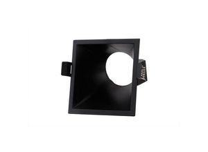 8435153268465 - Inspired Lighting - Inspired Mantra - Lamborjini - Trichter 45deg Ausgeschnittenes Einbaustrahlerquadrat 1 x GU10 (max 12 w) schwarz