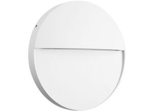 8435153270185 - Inspired Lighting - Inspired Mantra - Baker - Flush Wandleuchte groß rund 6W led 3000K 275m IP54 Sandweiß