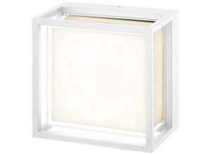 8435153270611 - Inspired Mantra Fusion Chamonix Chamonix quadratische Decken- Wandleuchte 9 W LED 3000 K 725 lm IP65 Weiß 3 Jahre Garantie