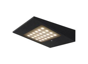 8435153270987 - - Solar- Sensor-Wandleuchte 22 w led 3000 k 188 lm IP54 Graphit 3 Jahre Garantie