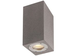 8435153271830 - Inspired Lighting - Inspired Mantra Levi Rechteckige Wandleuchte 2 x GU10 (max 12 w) IP65 grauer Beton 2 Jahre Garantie