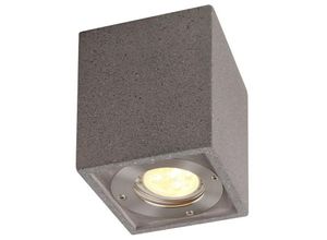 8435153271878 - Inspired Lighting - Inspired Mantra Levi Rechteckiger Strahler 1 x GU10 (max 12 w) IP65 grauer Beton 2 Jahre Garantie