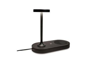 8435153272912 - Inspired Lighting - Inspired Mantra Fusion Ceres Ceres Tischlampe mit Handy-Induktionsladegerät und USB-Ladegerät 6 w led 3000 k 450 lm Schwarz