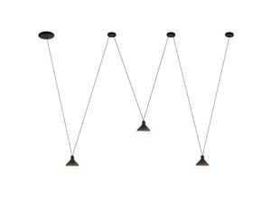 8435153273117 - Inspired Lighting - Inspired Mantra Antares Lineare Pendelleuchte Antaras mit 3 Leuchten 24 w led 3000 k 1770 lm Schwarz 3 Jahre Garantie