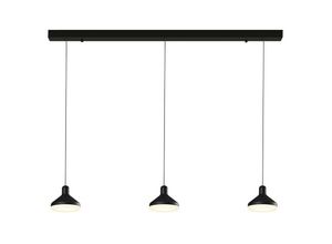 8435153273124 - Inspired Lighting - Inspired Mantra Antares Lineare Bar-Pendelleuchte Antaras mit 3 Leuchten 24 w led 3000 k 1770 lm Schwarz 3 Jahre Garantie