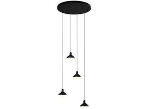 8435153273131 - Inspired Lighting - Inspired Mantra Antares Antaras 4-flammige runde Pendelleuchte 32 w led 3000 k 2360 lm Schwarz 3 Jahre Garantie