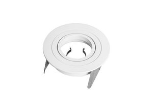 8435153277412 - Inspired Lighting - Inspired Mantra Basico GU10 Downlight 95 cm rund 1 x GU10 max 12 w Weiß Ausschnitt 80 mm Lampenfassung im Lieferumfang