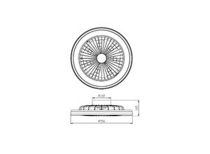 8435153278617 - LED-Deckenventilator Gamer Big weiß DC leise Ø 56 cm CCT RGB 8435153278617 - LED-Deckenventilator Gamer Big weiß DC leise Ø 56 cm CCT RGB