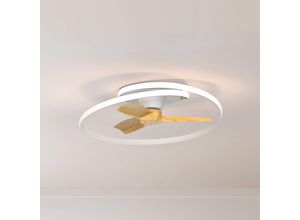 8435153282355 - LED-Deckenventilator Ocean weiß holz DC leise Ø 78 cm CCT