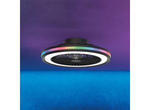 8435153282928 - LED-Deckenventilator Gamer schwarz DC leise Ø 47 cm CCT RGB