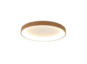 8435153285868 - LED-Deckenlampe Niseko II CCT Fernbedienung Ø65cm holzfarben