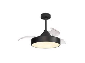 8435153287572 - LED-Deckenventilator Alaska Mini schwarz DC leise 91 cm CCT