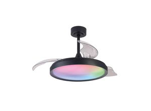 8435153287596 - LED-Deckenventilator Siberia schwarz DC leise Ø106cm CCT RGB