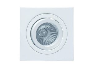 8435153900044 - Inspired Lighting - Inspired Mantra Fusion - Basico - Schwenkbares Einbaudownlight 92 cm im Quadrat 1 x GU10 Max 50 w Mattweiß