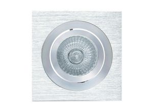 8435153900068 - Inspired Mantra Fusion - Basico - Schwenkbares Einbaudownlight 92 cm im Quadrat 1 x GU10 Max 50 W Aluminium